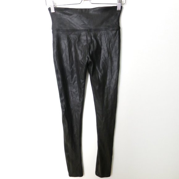 SPANX Faux Leather Leggings Black M - Picture 7 of 12